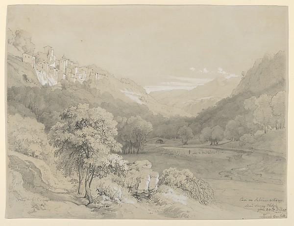 Louis Gurlitt, A View of Cavi in the Sabine Hills