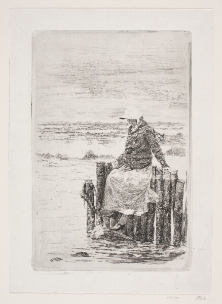 Carl Bloch, Pigen ved bolværket