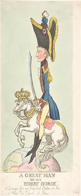 Thomas Rowlandson, A Great Man on His Hobby Horse