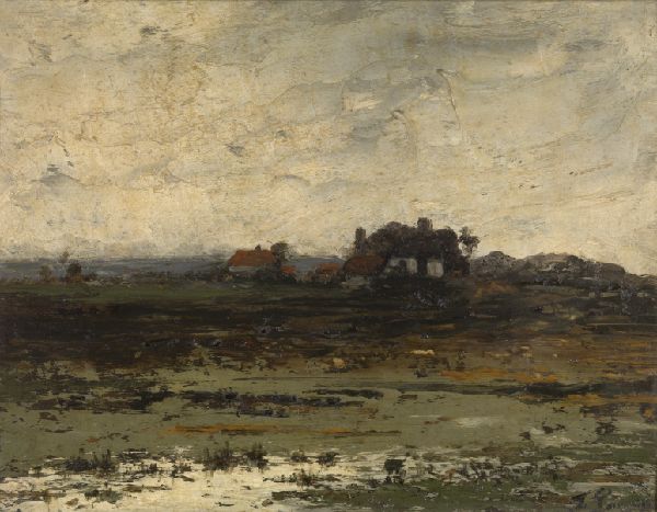 Jean Pierre François Lamorinière, Farms at Sunset