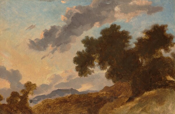 Jean Honoré Fragonard, Mountain Landscape at Sunset