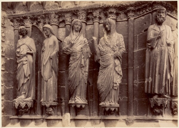 Unknown, [Reims Cathedral, statues side of central portal, right side, west door]