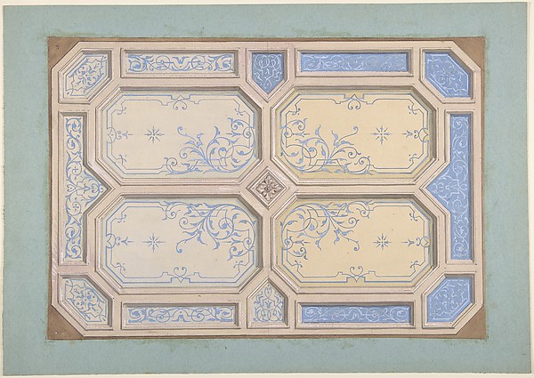 Jules-Edmond-Charles Lachaise, Design for Ceiling, Hôtel Hope