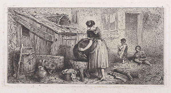 Charles Jacque, Washer Woman