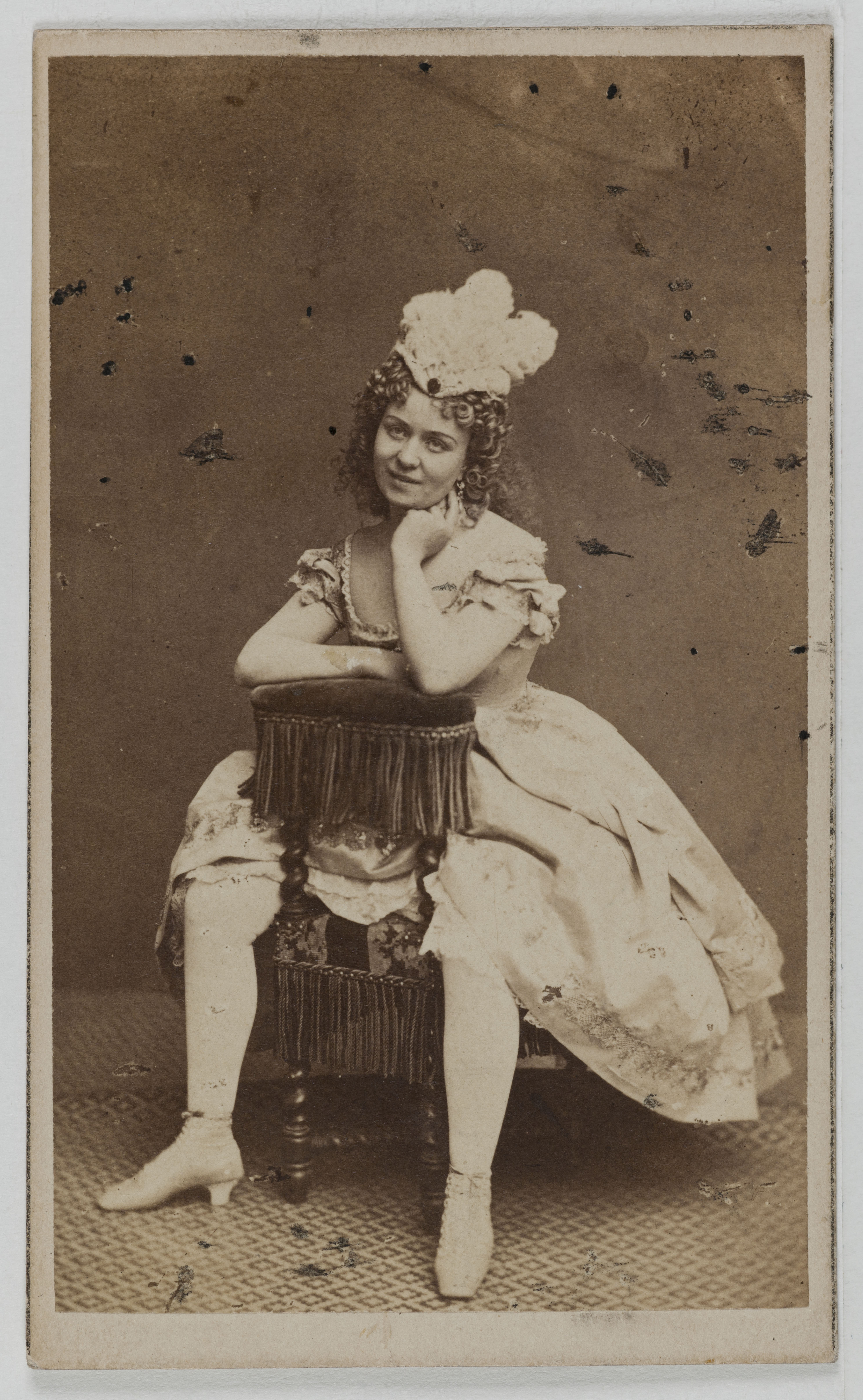 Anonyme, Portrait de Jeanne Leduc, (dite Bougie Rose), actrice