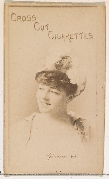 W. Duke, Sons & Co., Card Number 44, Giroux, from the Actors and Actresses series (N145-1) issued by Duke Sons & Co. to promote Cross Cut Cigarettes