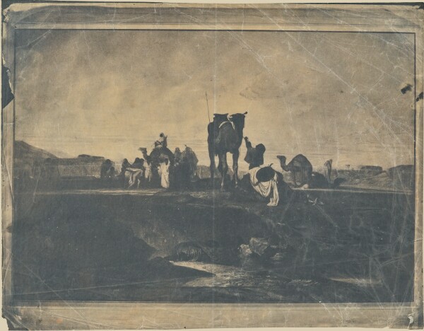 Unknown, [Desert Scene with Camels]