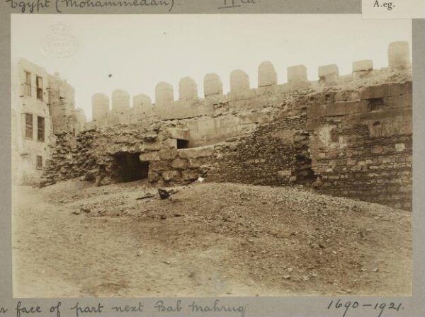 K.A.C. Creswell, Bab al-Mahruq, Ayyubid Wall, Cairo