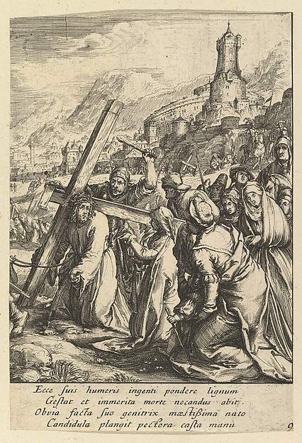 Nicolas Cochin, Christ Carrying the Cross, from "The Passion of Christ"