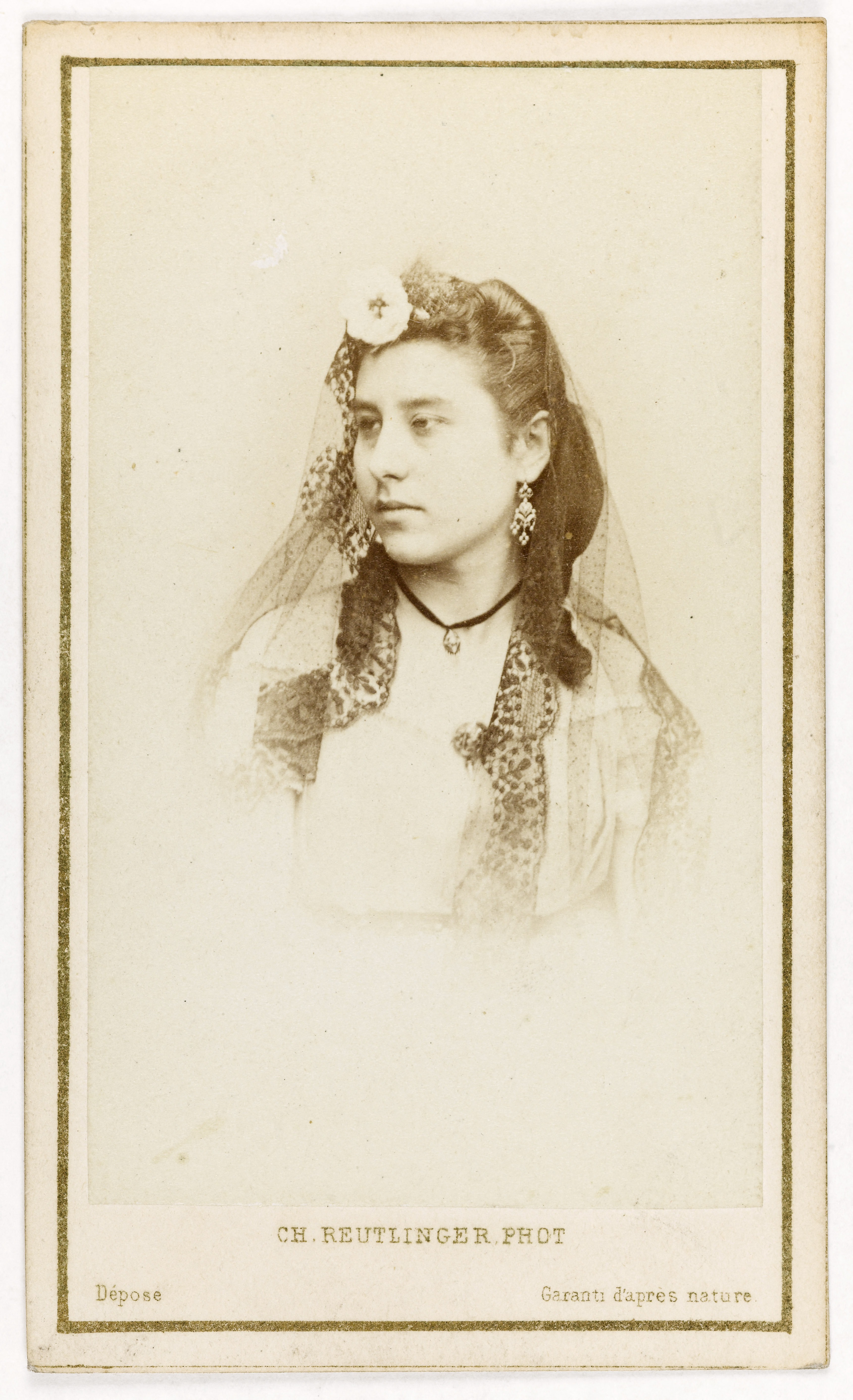 Charles Reutlinger, Portrait de Trocenzi, actrice