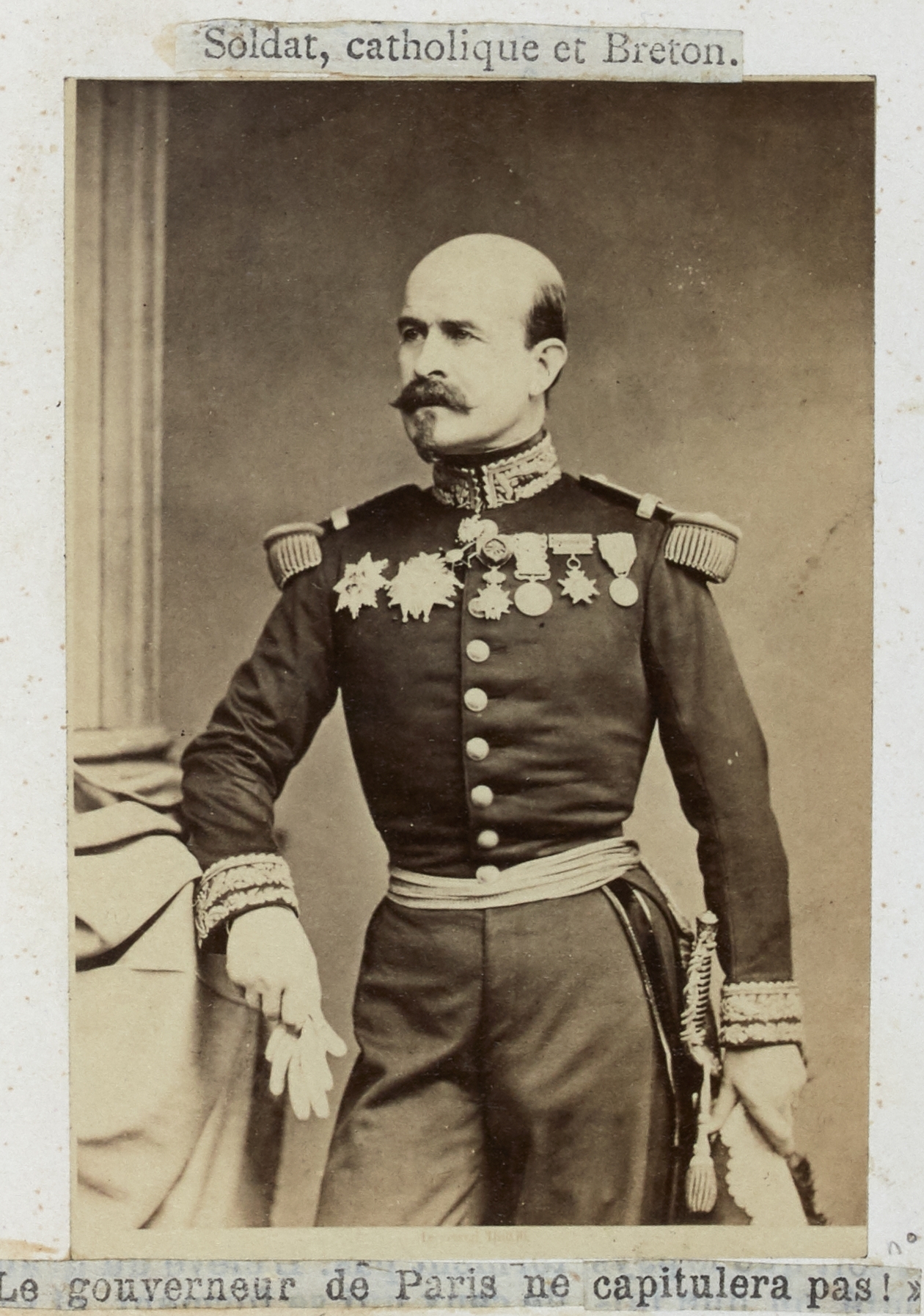Anonyme, Trochu Louis, Jules ( 1815-1896 ). Général de division, homme politique français et président du gouvernement de la Défense nationale ( 4 septembre 1870 au 17 février 1871 ).