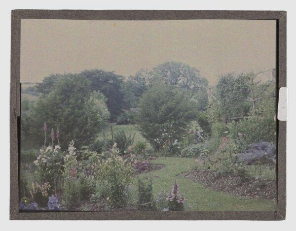 Unknown, View of garden
