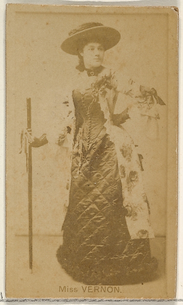 Allen & Ginter, Miss Vernon, from the Actors and Actresses series (N45, Type 8) for Virginia Brights Cigarettes