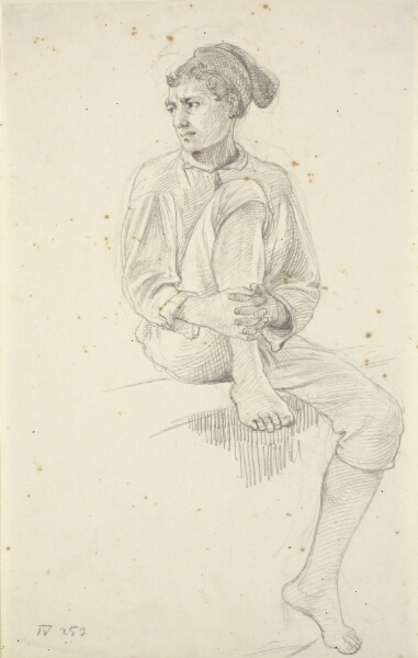 Wilhelm Marstrand, Siddende ung fisker