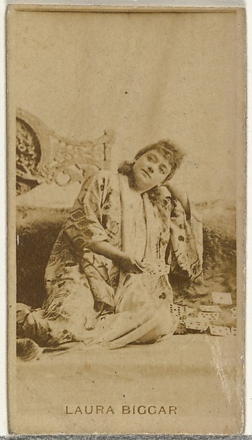 W. Duke, Sons & Co., Laura Biggar, from the Actors and Actresses series (N145-8) issued by Duke Sons & Co. to promote Duke Cigarettes