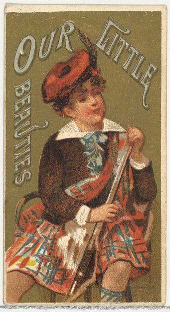 Allen & Ginter, From the Girls and Children series (N58) promoting Our Little Beauties Cigarettes for Allen & Ginter brand tobacco products