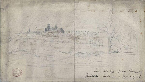 Unknown, Ely Cathedral from Oliver Cromwell's paddock