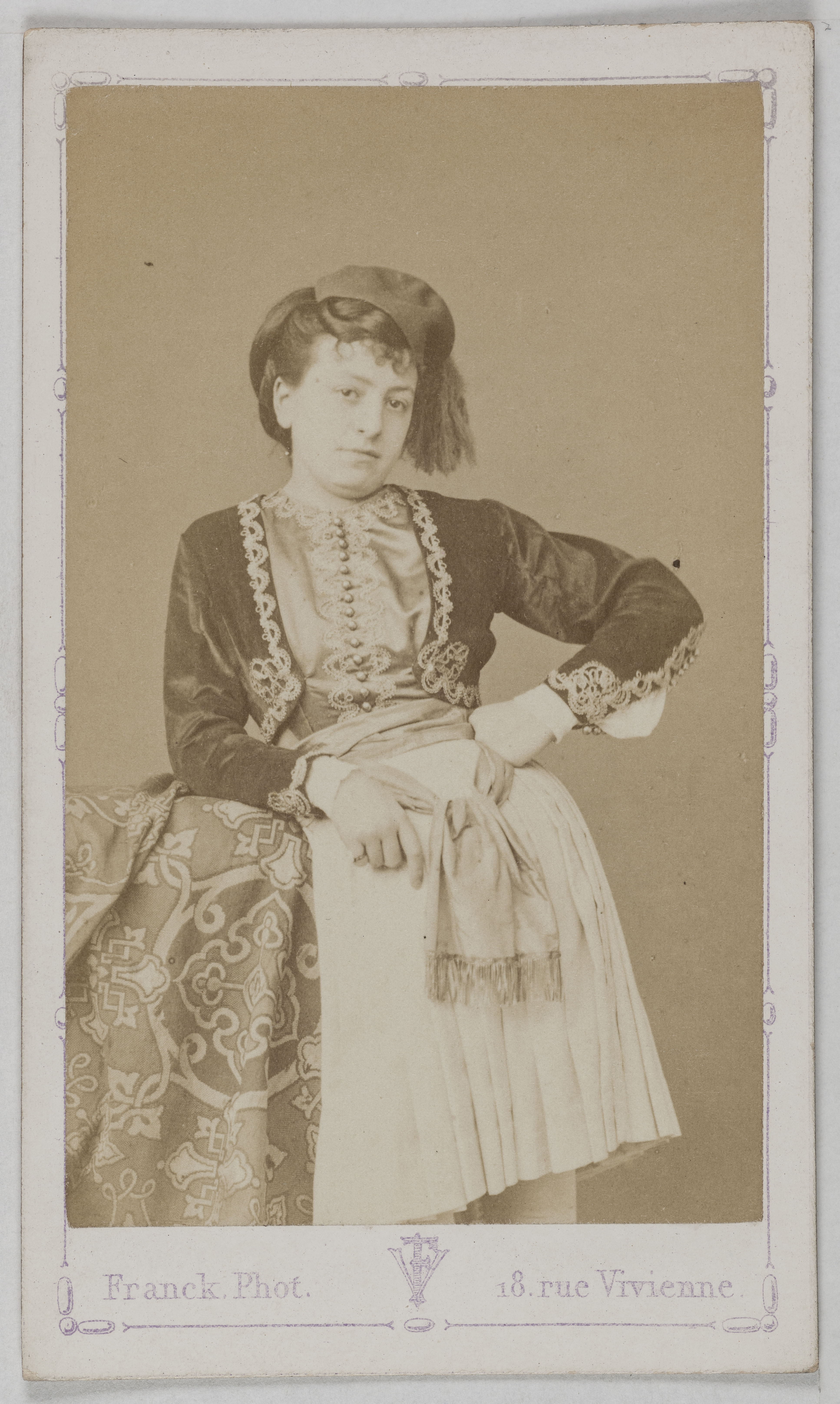 Franck, Portrait de Jenny (Mme Abeille ?), (actrice)