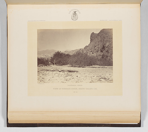 Timothy H. O'Sullivan, View Up Furnace Creek, Death Valley, California