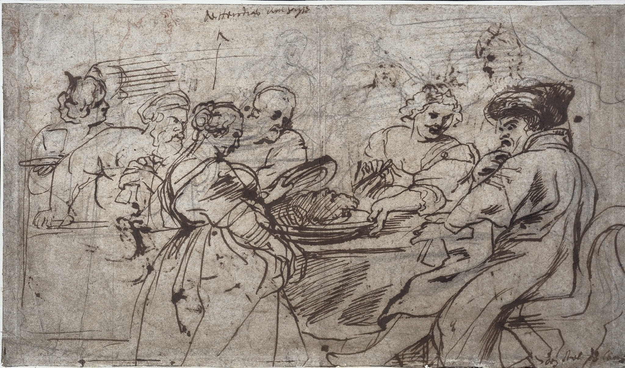 Peter Paul Rubens, The Feast of Herod (recto)