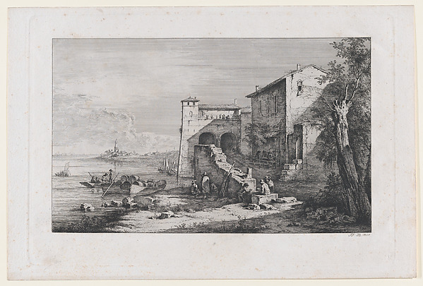 Jean Jacques de Boissieu, View of Old Customs House in Rome