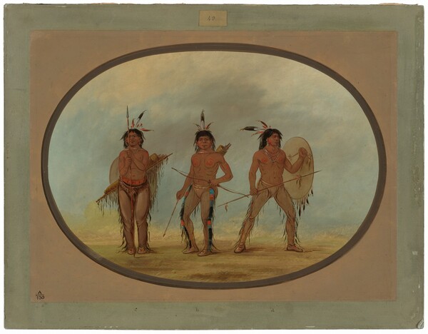 George Catlin, Three Cheyenne Warriors
