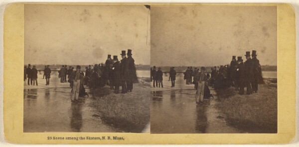 Edward Bierstadt, Scene among the Skaters, N[ew] B[edford], Mass.