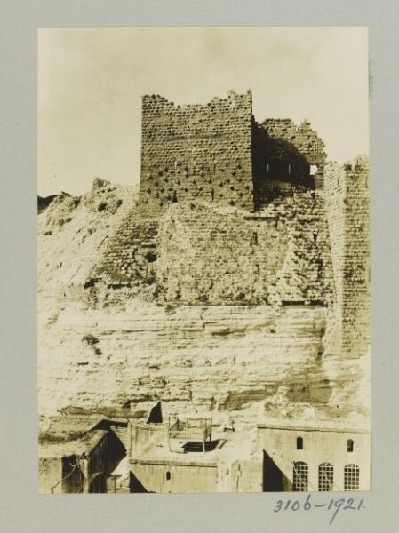 K.A.C. Creswell, Towers on the east side of the Citadel in Birecik, Turkey