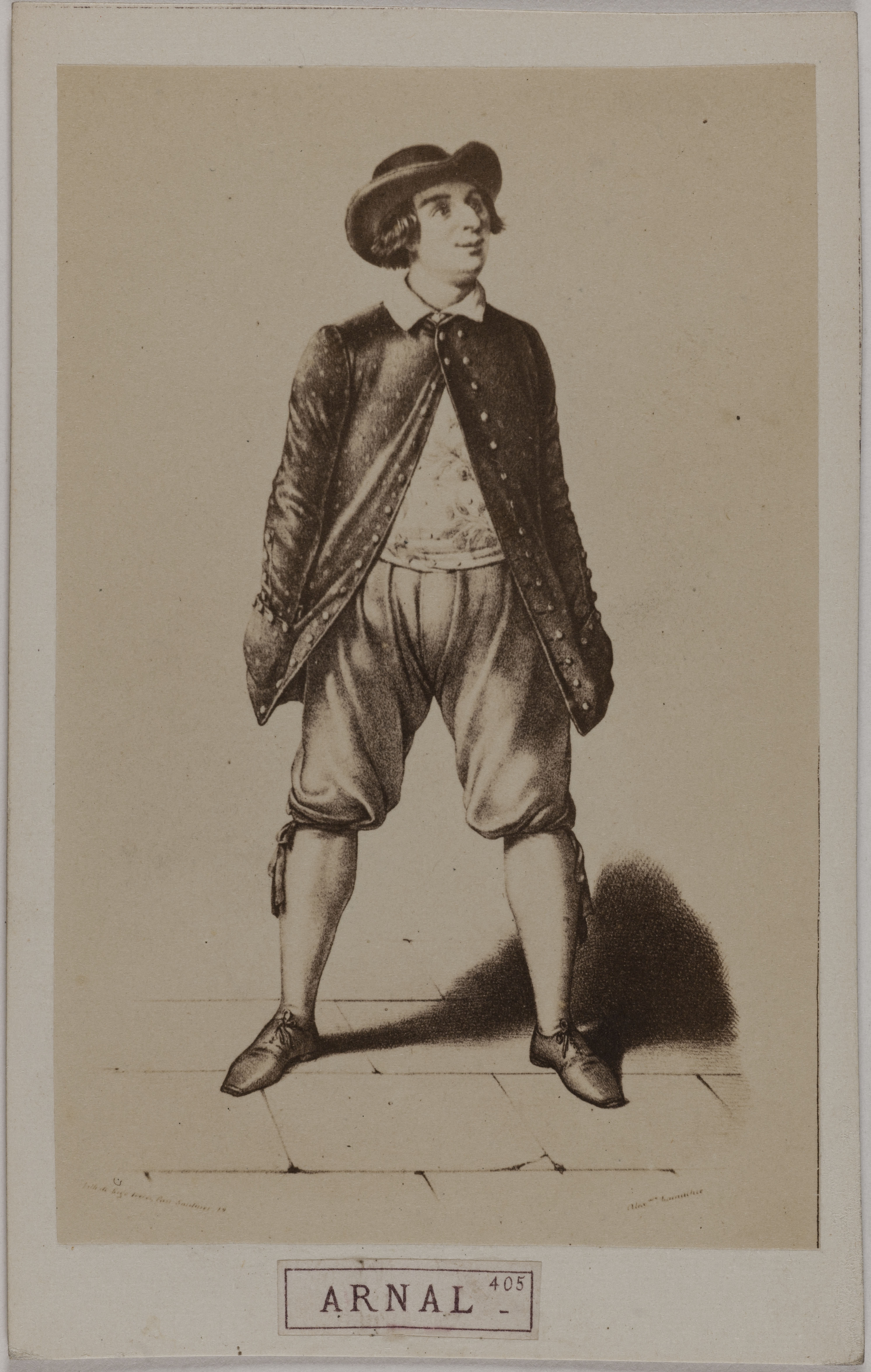 Anonyme, Portrait d'Etienne Ornal (1794-1872), (comique)
