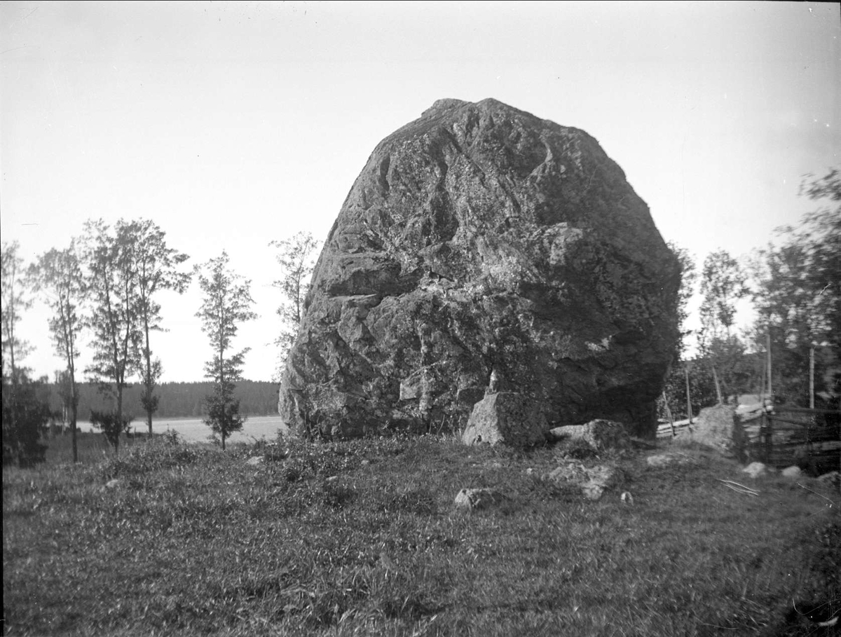 August Fredrik Schagerström, Flyttblock vid Edsjön, Eds socken, Uppland september 1922