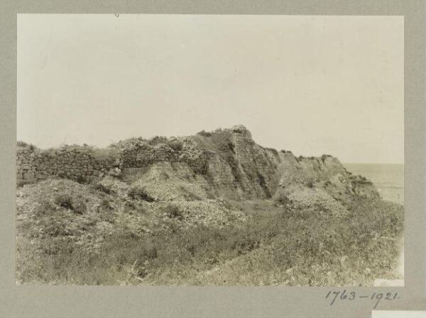 K.A.C. Creswell, North side of Crusader Castle, Caesarea