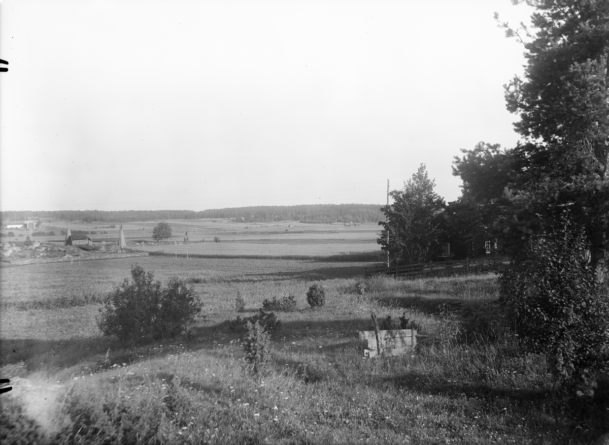 Paul Sandberg, Landskapsvy, Vallskoga, Tolfta socken, Uppland 1934