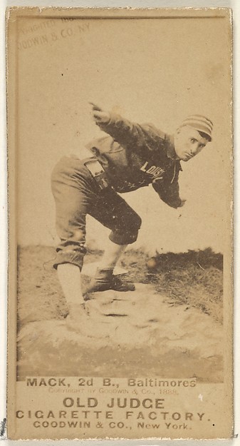 Goodwin & Company, Mack, 2nd Base, Baltimore Orioles, from the Old Judge series (N172) for Old Judge Cigarettes