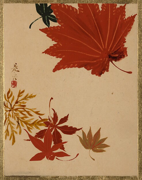 Shibata Zeshin, Maple Leaves