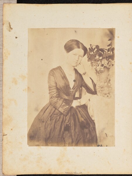 Jakob Höflinger, [Portrait of a woman with flowers]