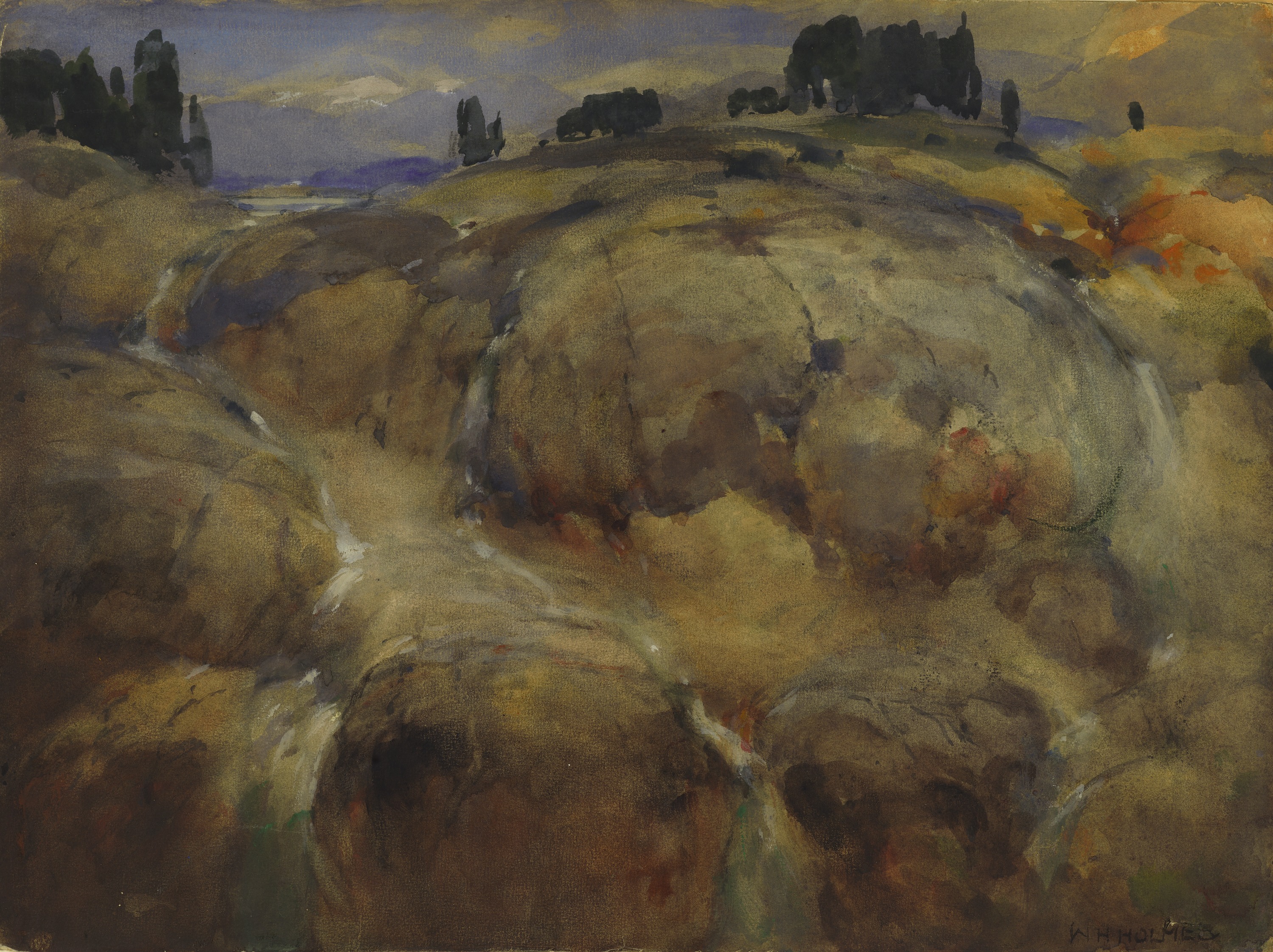 William Henry Holmes, Deserted Bed of a Glacier