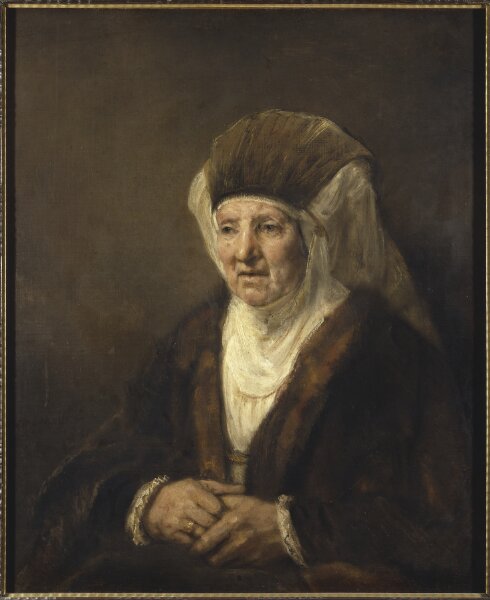 Rembrandt Harmensz. van Rijn, Porträtt av en gammal dam