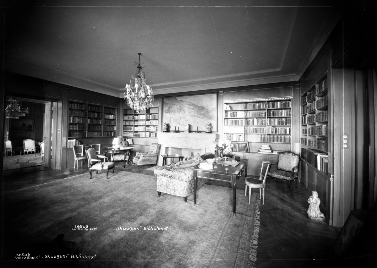 Anders Beer Wilse, Prot: Skaugum bibliotek