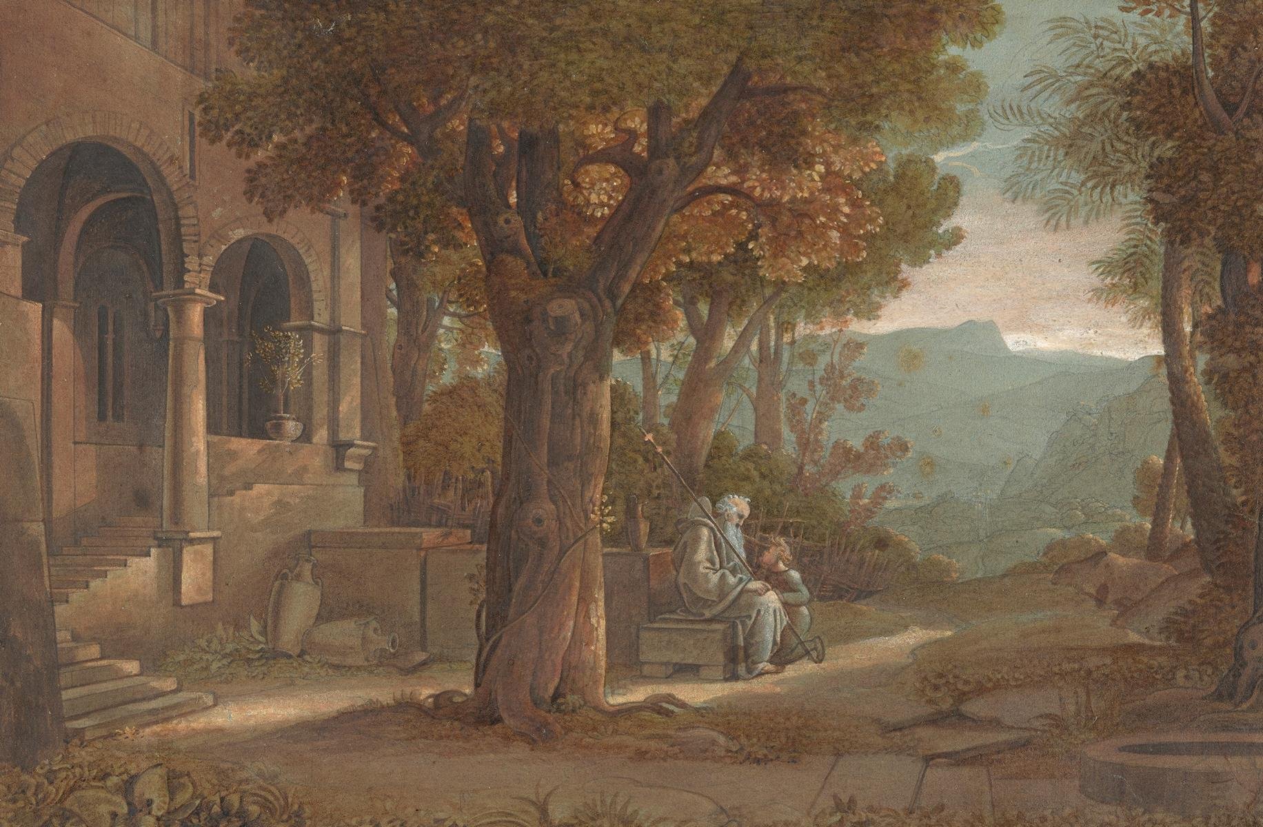 Ferdinand von Olivier, Einsiedler mit Knabe