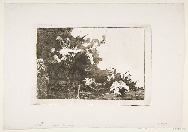 Goya (Francisco de Goya y Lucientes), Plate 17: They do not agree (No se convienen), from "The Disasters of War" (Los Desastres de la Guerra)