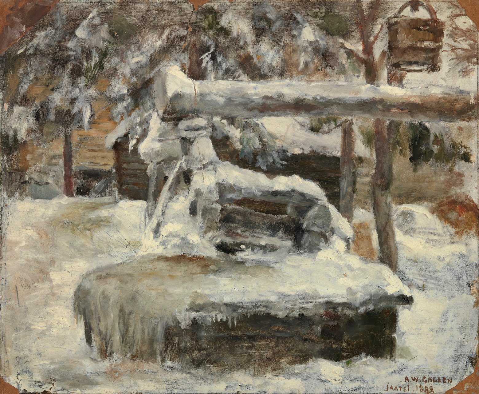 Akseli Gallen-Kallela, Snowy Courtyard