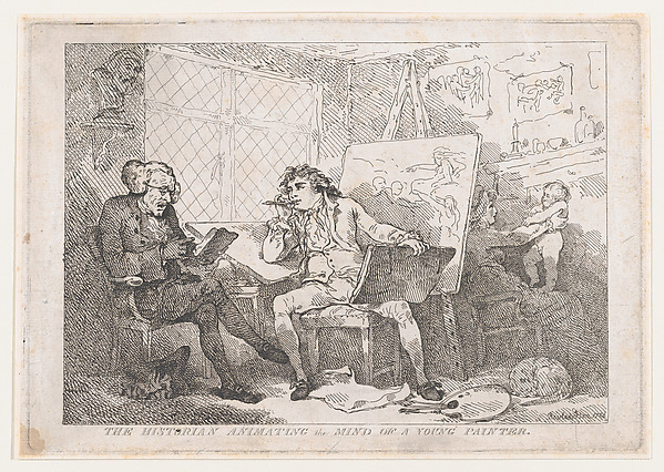Thomas Rowlandson, The Historian Animating The Mind of A Young Painter