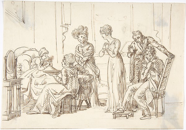 Anonymous, French, 19th century, A Bedroom Scene