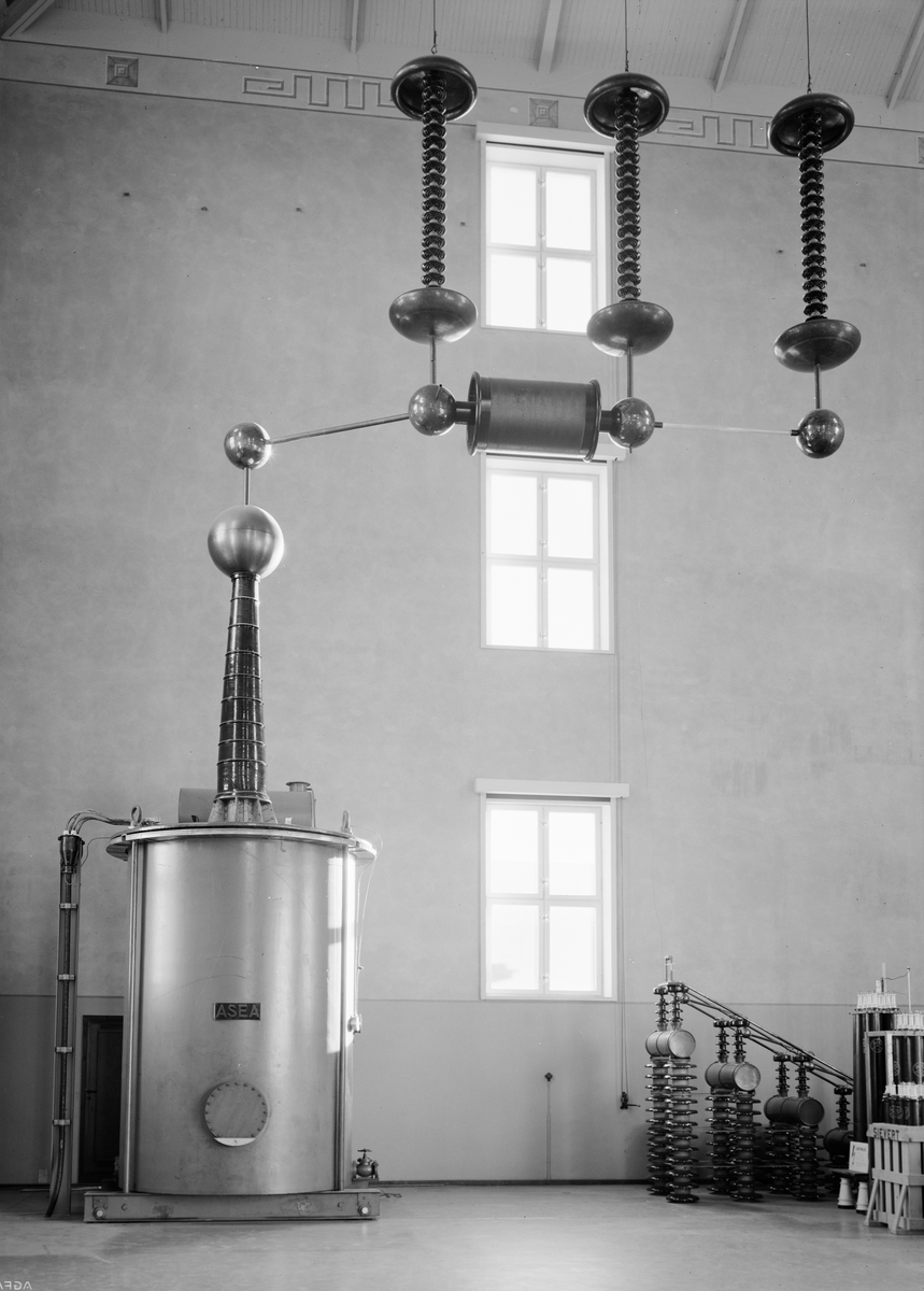 Paul Sandberg, Institutet för högspänningsforskning, Husbyborg, Uppsala, interiör 1938
