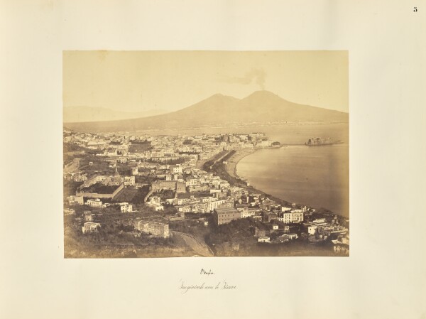 Giorgio Sommer, Naples. Vue generale avec le Vesuve