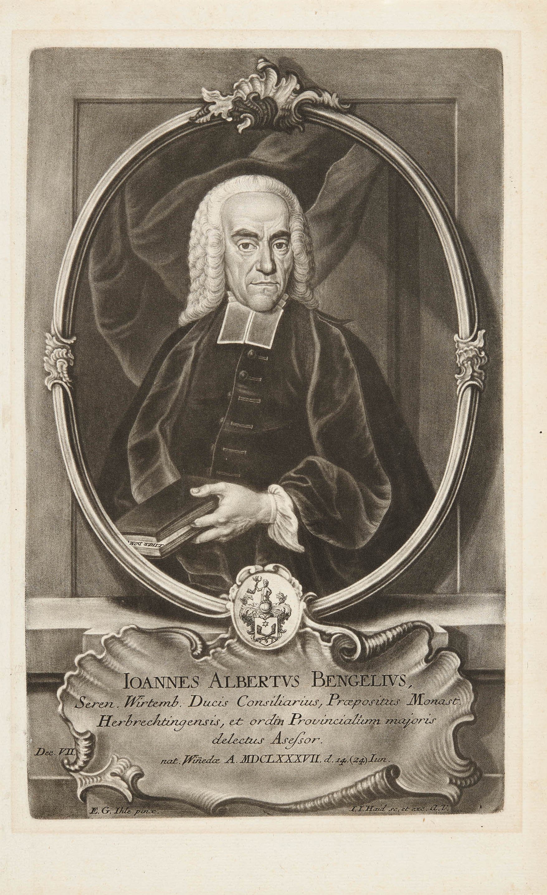 Johann Jacob Haid, Bildnis Johann Albrecht Bengel