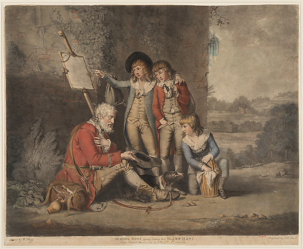 John Raphael Smith, Schoolboys Giving Charity to a Blind Man