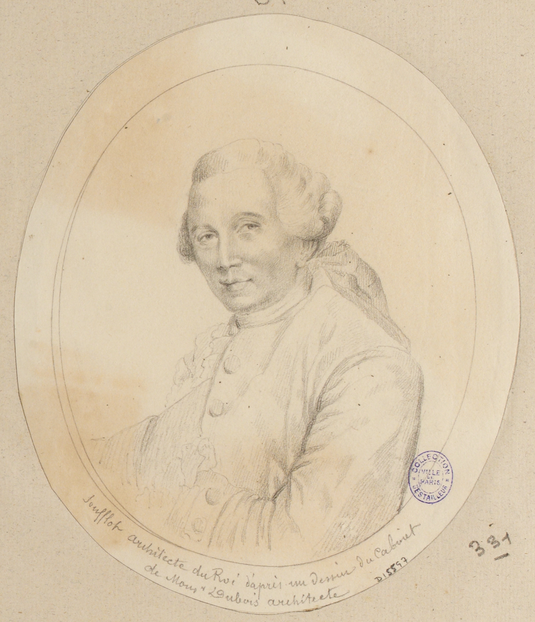 Anonyme, Portrait de l'architecte Soufflot