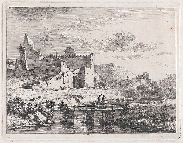 Jean Jacques de Boissieu, Small Bridge on Three Piers