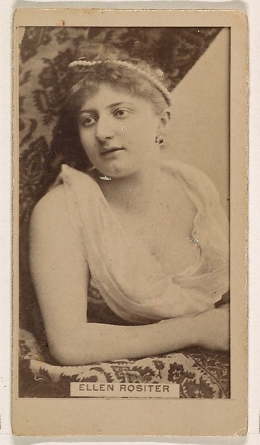 Kinney Brothers Tobacco Company, Ellen Rositer, from the Actresses series (N245) issued by Kinney Brothers to promote Sweet Caporal Cigarettes